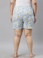 Load image into Gallery viewer, Go Colors White Woven Viscose Printed Lounge Shorts
