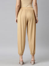 Load image into Gallery viewer, Go Colors Wheat Viscose Stretch Harems
