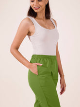 Load image into Gallery viewer, Go Colors Pista Green Cotton Pencil Pant
