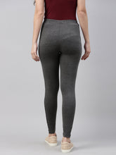 Load image into Gallery viewer, Go Colors Antra Melanges Cotton Stretch Side Stripes Active Leggings

