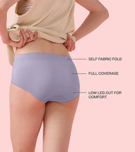 Load image into Gallery viewer, Enamor IP37 Innovations Flexi Free, Comfy Essentials, No Visible Panty Lines, All Day Comfort, Mid Waist Brief Panty for Women - Regular Coverage (Pastel Lilac)
