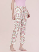 Load image into Gallery viewer, Go Colors White Woven Viscose Printed Lounge Pants

