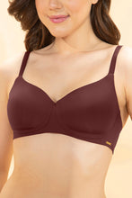 Load image into Gallery viewer, Amante Effortless Bliss Padded Non-Wired Bra - Rum Raisen 103001
