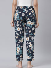 Load image into Gallery viewer, Go Colors Black Woven Viscose Printed Lounge Pants

