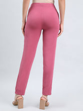 Load image into Gallery viewer, Go Colors Light Wine Cotton Stretch Kurti Pants
