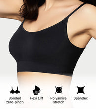 Load image into Gallery viewer, Enamor Innovations Flexi Free Ultra Smoothening Seamless Women's T-Shirt Bra - No-Pinch, Padded, Wirefree, Full Coverage - F037 (Black)
