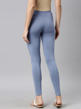 Load image into Gallery viewer, Go Colors Light Jean Cotton Stretch Ankle Length Leggings
