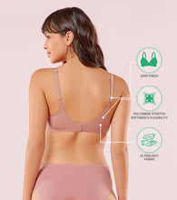 Load image into Gallery viewer, Enamor Innovations Invisibra, Ultra smooth, Flexi Wire Lift, Bonded, Women's T-Shirt Bra - Seamless, No-Pinch, Padded, Wirefree, Medium Coverage - F084 (Brown Blush)

