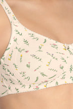 Load image into Gallery viewer, Amante Magic Shaper Non Padded Non Wired Support Bra - Pearled Ivory Print 78501

