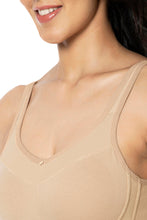 Load image into Gallery viewer, Amante Cotton Smooth Back Solid Non Padded Non-Wired Support bra - Sandalwood 93301
