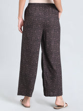 Load image into Gallery viewer, Go Colors Black Woven Viscose Printed Palazzo
