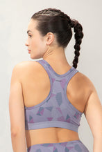 Load image into Gallery viewer, Amante Energize Medium Impact Round Neck Sports Bra - Abstract Paint Print 98701
