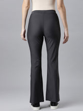 Load image into Gallery viewer, Go Colors Silver Grey Nylon Stretch Bell Bottom
