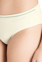 Load image into Gallery viewer, Amante Casual Chic Three-Fourth Coverage Low Rise Bikini Panty - Whitesmoke-Cedar 10903
