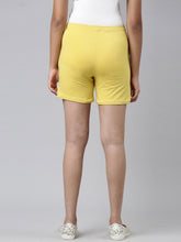Load image into Gallery viewer, Go Colors Light Lime Cotton Knit Shorts
