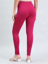 Load image into Gallery viewer, Go Colors Dark Rose Ponte Smart Fit Leggings
