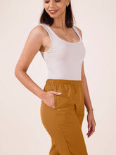 Load image into Gallery viewer, Go Colors Mustard Cotton Pencil Pant
