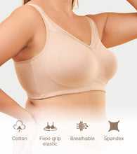 Load image into Gallery viewer, Enamor Full Support Super Lift Women's Cotton Everyday Minimizer Bra - Non Padded, Wirefree, Full Coverage - A112 (Available in Plus sizes) (Paleskin)
