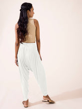 Load image into Gallery viewer, Go Colors Ecru Viscose Stretch Patiala
