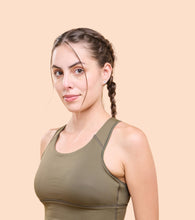 Load image into Gallery viewer, Enamor A202 Basic Workout Sports Bra Medium Impact Dry Fit Longline Basic Sports Bra
