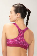 Load image into Gallery viewer, Amante Energize Medium Impact Round Neck Sports Bra - Mosaic Print 98701
