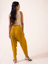 Load image into Gallery viewer, Go Colors Mustard Viscose Stretch Patiala

