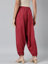 Load image into Gallery viewer, Go Colors Cherry Woven Viscose Harem Pant
