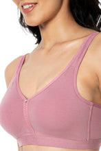 Load image into Gallery viewer, Amante Cotton Chic Support Solid Non Padded Non-Wired Bra - Mesa Rose 93101
