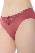 Load image into Gallery viewer, Amante Sheer Luxe Bikini Panty - Autumn Rose &amp; Dusty Rose 101901
