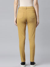 Load image into Gallery viewer, Go Colors Mustard Cotton Polyester Super Stretch Jeggings
