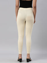 Load image into Gallery viewer, Go Colors Banana Cotton Stretch Ankle Length Leggings
