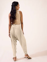 Load image into Gallery viewer, Go Colors Light Beige Viscose Stretch Patiala
