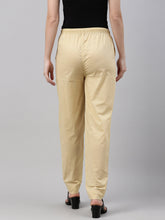 Load image into Gallery viewer, Go Colors Dark Cream Cotton Cambric Cotton Pants
