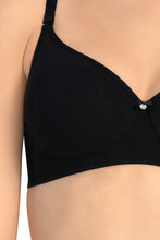 Load image into Gallery viewer, Amante All Day Smooth Comfort Padded &amp; Non-wired Bra - Black 78201
