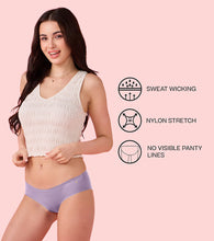 Load image into Gallery viewer, Enamor PB40 Innovations Invisi, All Day Comfort, Low Waist Bikini Panty for Women - No Visible Panty Lines, Sweat wicking, Free Cut, Regular Coverage -  Pack of 1 (Fair Orchid)
