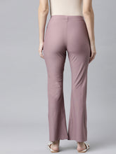 Load image into Gallery viewer, Go Colors Dusty Voilet Nylon Stretch Bell Bottom
