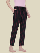 Load image into Gallery viewer, Go Colors Black Woven Viscose Printed Lounge Pants
