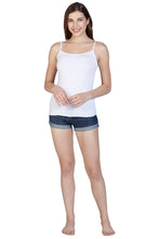 Load image into Gallery viewer, Amante Spaghetti Strap Modal Camisole - White 77001
