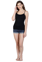 Load image into Gallery viewer, Amante Spaghetti Strap Modal Camisole - Black 77001
