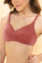 Load image into Gallery viewer, Amante Effortless Support Padded Non-Wired Bra - Cherry Mahogany
