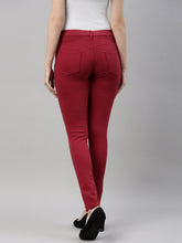 Load image into Gallery viewer, Go Colors Cherry Cotton Polyester Super Stretch Jeggings
