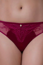 Load image into Gallery viewer, Amante Amore Lace Thong - Anemone 09501
