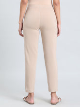 Load image into Gallery viewer, Go Colors Dark Beige Cotton Stretch Kurti Pants
