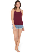 Load image into Gallery viewer, Amante Cotton Camisole - Aubergine 82401
