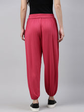 Load image into Gallery viewer, Go Colors Fuchsia Viscose Stretch Harems

