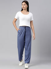 Load image into Gallery viewer, Go Colors Jeans Blue Woven Viscose Casual Pants
