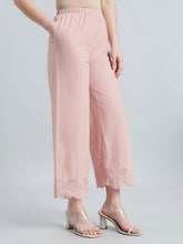 Load image into Gallery viewer, Go Colors Baby Pink Cotton Hakoba Palazzo
