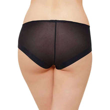 Load image into Gallery viewer, Wacoal Feel Free Mid Waist  Full Coverage Everyday Wear Boy Leg Panty - Black WU87380IN
