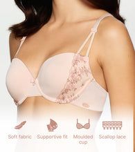 Load image into Gallery viewer, Enamor Plunge Curve Lift T Shirt Bra – Padded, Wired - FE28 (Blush)

