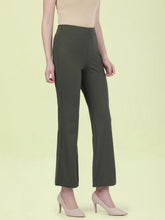 Load image into Gallery viewer, Go Colors Olive Roma Ponte Flared Pant
